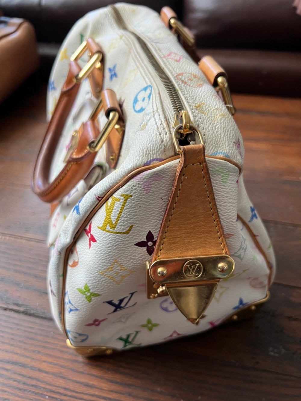 Louis Vuitton Multicolor Monogram Satchel speedy Murakami - Picture 9 of 14